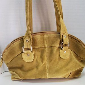 LeChic Lime Geen Suade Purse